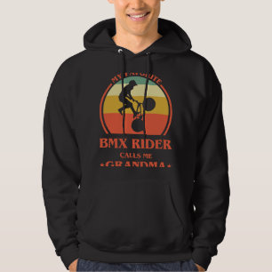 Sudadera BMX Bike Womens My Favorito BMX Rider Me Llama Gra