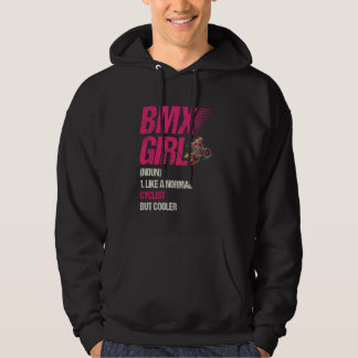 Sudadera BMX Chica como ciclista normal pero más frío