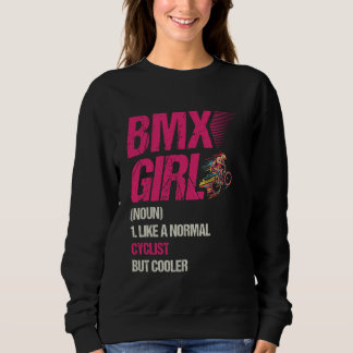 Sudadera BMX Chica como ciclista normal pero más frío