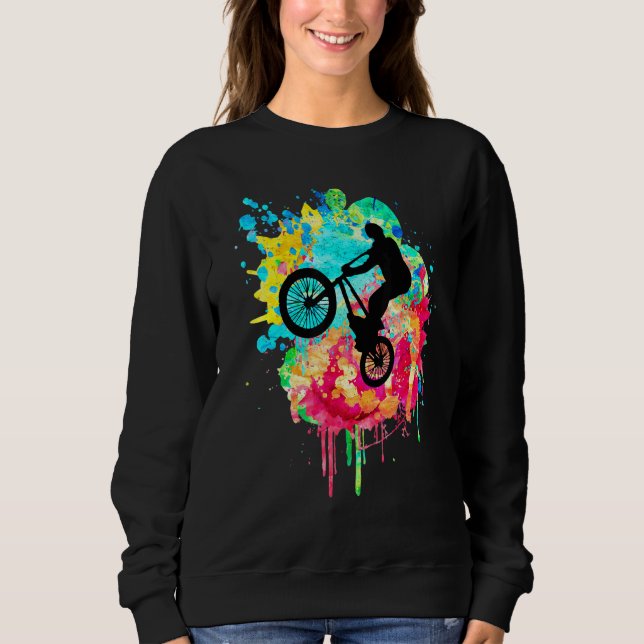 Sudadera Bmx Y Travesía En Popart (Anverso)