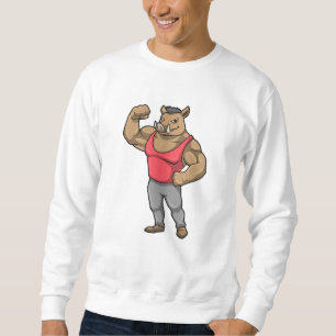 Sudadera Boar Bodybuilder Músculos de Construcción de Cuerp
