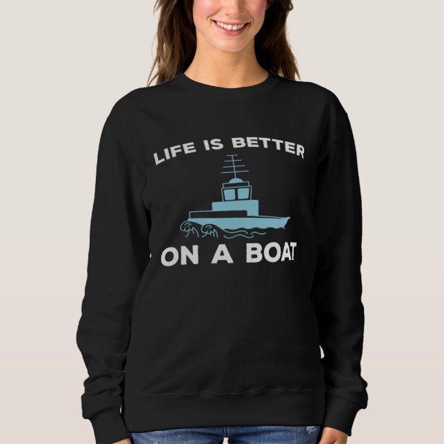 Sudadera Boat  Boating (Anverso)