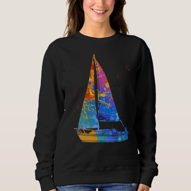 Sudadera Boat Captain Graphic Sail Boat Motor Boat Captain (Anverso)