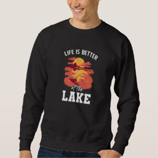 Sudadera Boat Lake Summer Holidays Retro Men Women