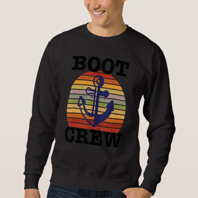 Sudadera Boating With the Boot Crew Groups Boat (Anverso)