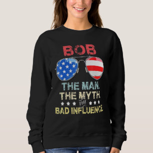 Sudadera Bob Bandera de gafas de sol norteamericano El homb