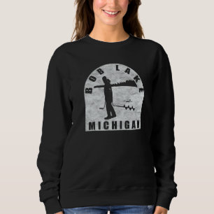 Sudadera Bob Lake Ice Fishing Michigan