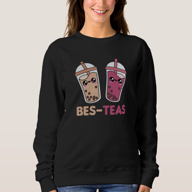 Sudadera Boba Fiesta del mejor amigo del té de burbuja Boba (Anverso)