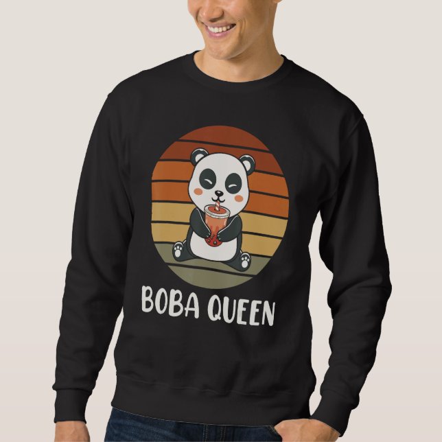 Sudadera Boba Queen Panda Bubble Tea Boba Tea (Anverso)