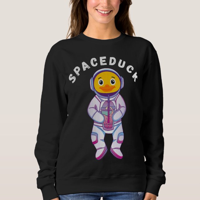 Sudadera Boba Tea Bebé Té Astron de cubo de goma espacial D (Anverso)