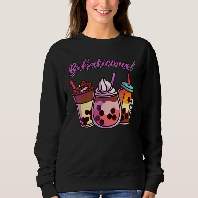 Sudadera Bobalicious Tea de burbuja de Boba (Anverso)