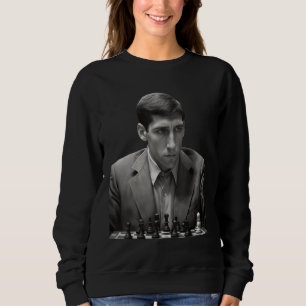 Sudadera Bobby Detrás del Tablero de Ajedrez