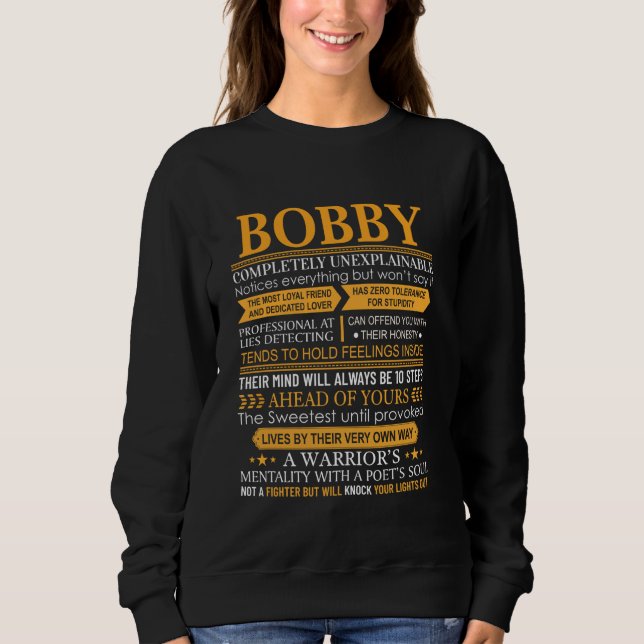 Sudadera Bobby First Name Shirt - Nombre personalizado Bobb (Anverso)