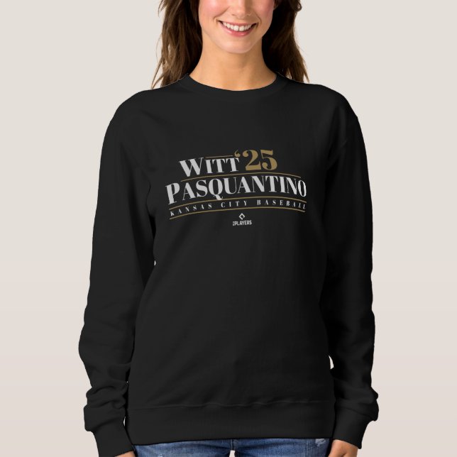 Sudadera Bobby Witt Jr. Vinnie Pasquantino 2025 Kansas City (Anverso)