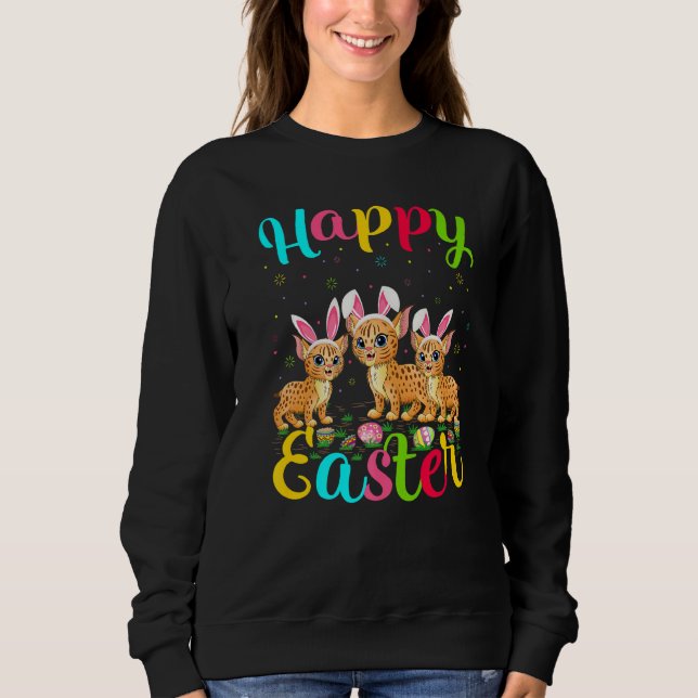 Sudadera Bobcat Funny Easter Egy Bunny Bobcat Feliz Pascua (Anverso)