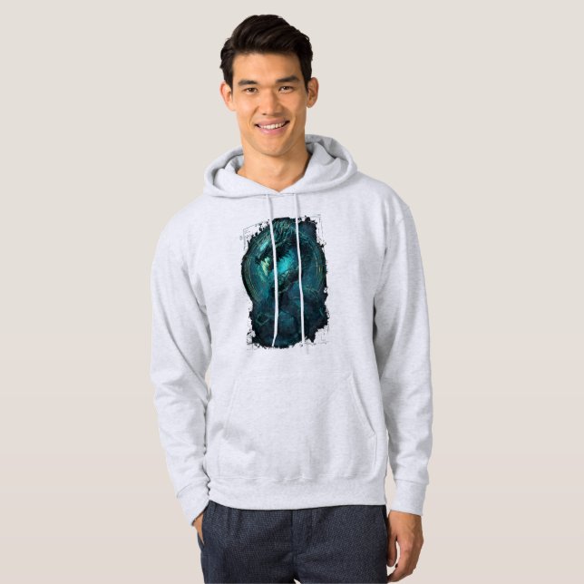 Sudadera Bobina Espiritual Serpiente Ciberpunk Arte Oscuro (Anverso completo)