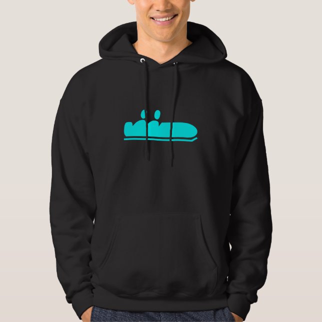 Sudadera Bobsled - Cyan (Anverso)