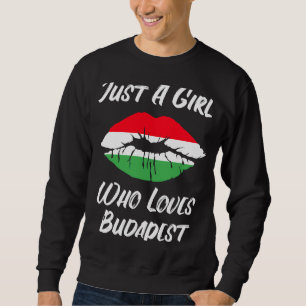 Sudadera Boca Boca Amor Bandera Húngara Budapest