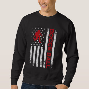 Sudadera Bocce Bocce Vintage Ball Bandera de Estados Unidos