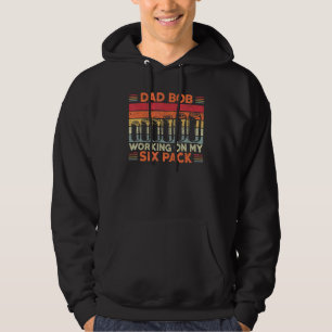 Sudadera Bod De Papá Trabajando En El Envase De Seis Hombre