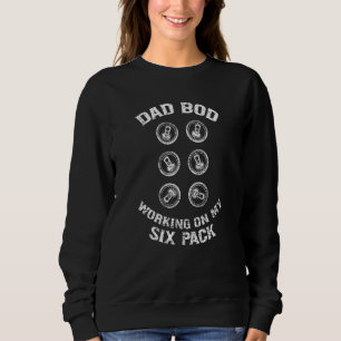 Sudadera Bod De Papá Trabajando En El Envase De Seis Hombre