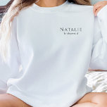 Sudadera Boda de novias con regalo personalizado<br><div class="desc">Nuestros Camisas Pocket Sweatshirts Boda de regalos personalizados para las novias son la manera perfecta de expresar su gratitud a su fiesta nupcial y hacerles sentir especiales durante sus festividades bodas. Estos sudaderas de personalizable tienen bolsillos cómodos y se pueden personalizar con los nombres o roles de las damas de...</div>