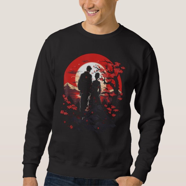 Sudadera Boda de Uchikake Kimono Tees japonés de arte (Anverso)