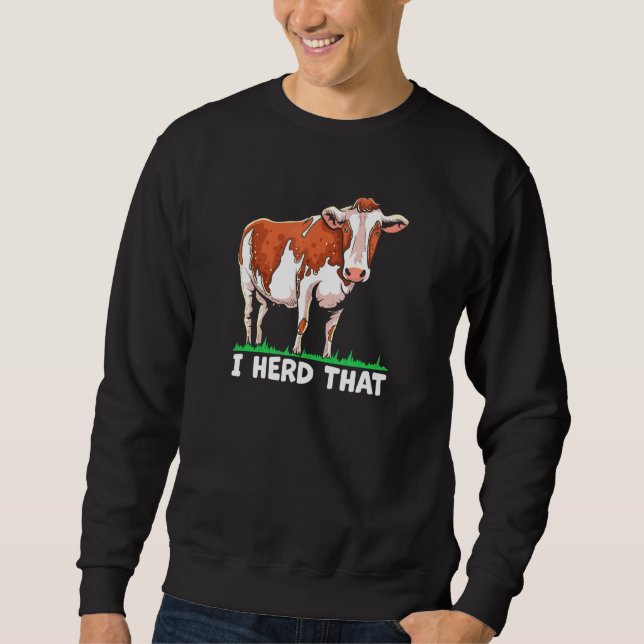 Sudadera Bodega de vacas de animales de cría de carne de va (Anverso)