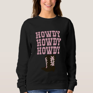 Sudadera Bodega White Howdy Rodeo de la época occidental