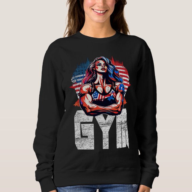 Sudadera Bodybuilding Gorilla Gym Fitness Beast Woman (Anverso)