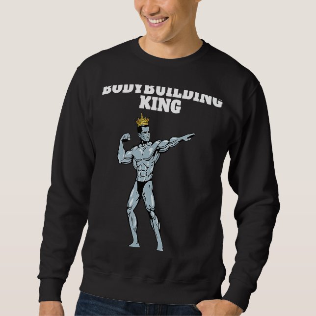 Sudadera Bodybuilding King Mens Bodybuilding Bodybuilder (Anverso)