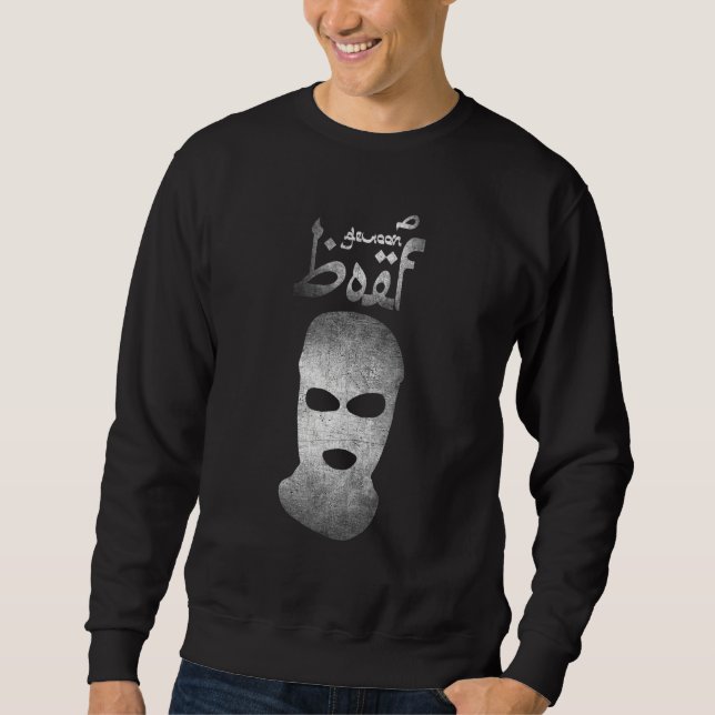 Sudadera Boef Masked Terrorist Soldier Black And White (Anverso)