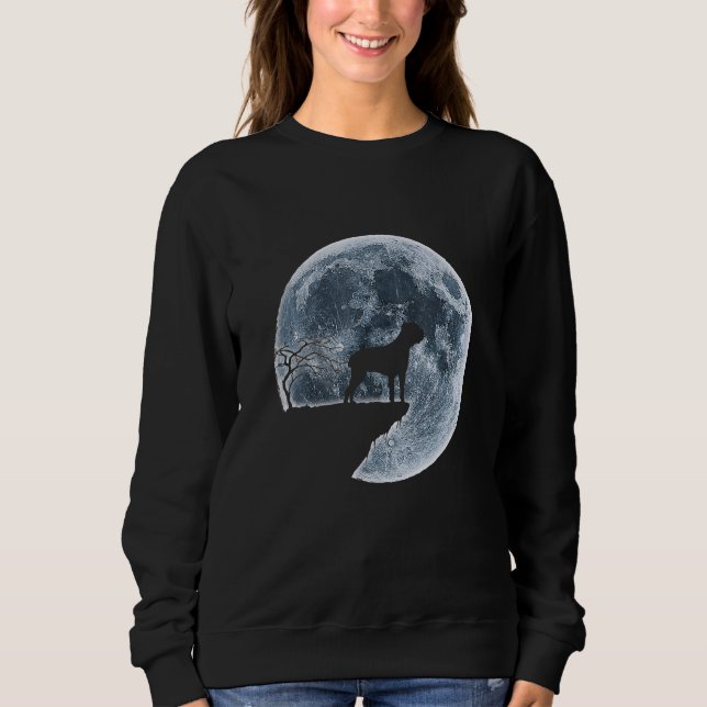 Sudadera Boerboel Halloween Costume Moon Silhouette (Anverso)