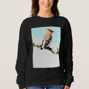 Sudadera Bohemia Waxwing Bird Birder Bird Birdwatcher Biol