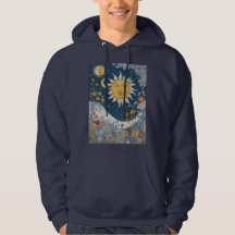 Boho Floral Patchwork Sun y Moon