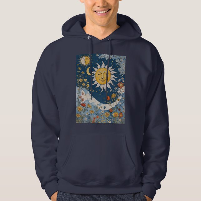 Sudadera Boho Floral Patchwork Sun y Moon (Anverso)