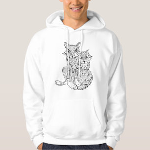 Sudadera Boho Fox Doodle