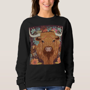 Sudadera Boho Highland Cows