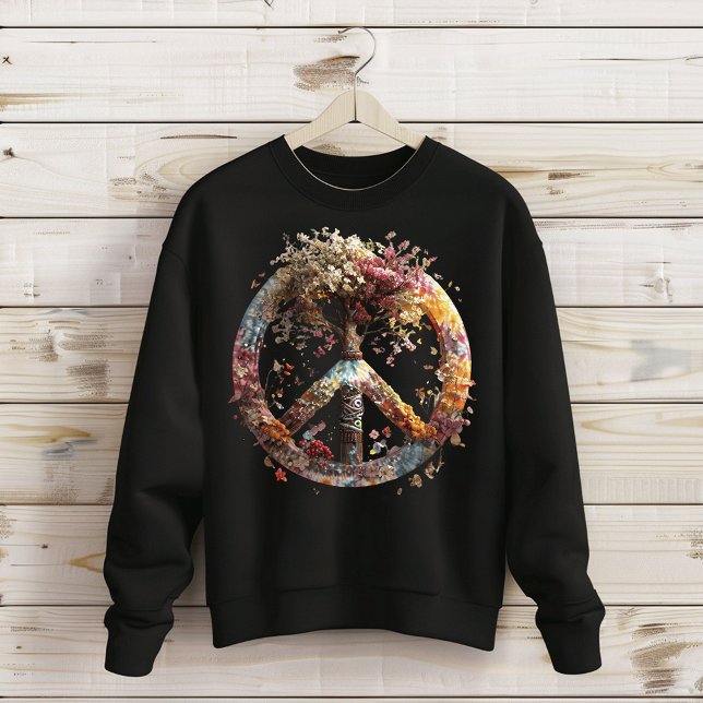 Sudadera Boho Hippie Peace Sign Sweshirt (Subido por el creador)