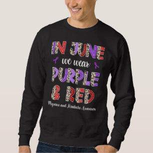 Sudadera Boho Leopard June Wear Red Purple Migraine & Heada