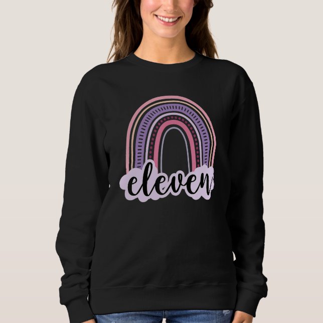 Sudadera Boho Rainbow 11 años Chicas (Anverso)