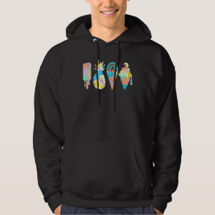 Sudadera Boho Verano Dulce Paleta Helado Arcoíris Piña