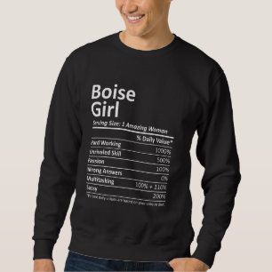 Sudadera Boise Chica Id Idaho Funny City Home Roots Usa Ee.