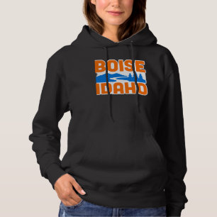 Sudadera Boise Idaho Río audaz, árbol de montaña y pino