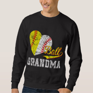 Sudadera Bola de béisbol de béisbol Corazón Día de la Madre