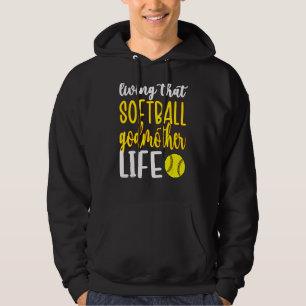 Sudadera Bola de béisbol de la Madrina Jugador de Softball