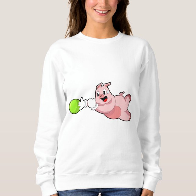 Sudadera Bola de bolos de cerdo (Anverso)