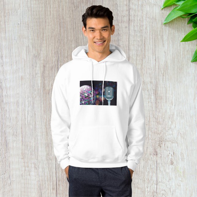 Sudadera Bola de Disco Retro y Micrófono Antiguo (Subido por el creador)