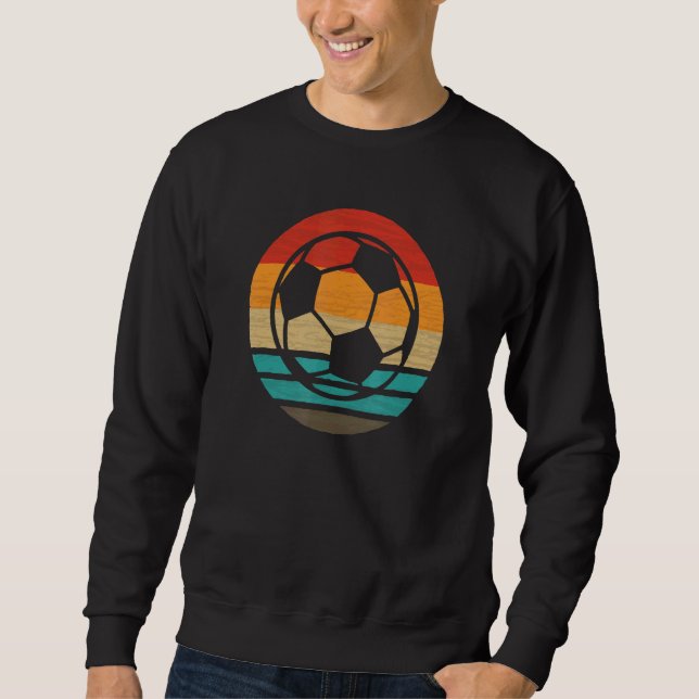 Sudadera Bola de fútbol estilo retro vintage (Anverso)