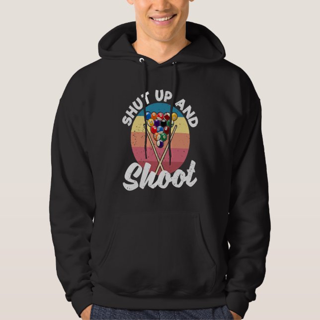Sudadera Bolas De Billar Snooker Billar Cállate Y  (Anverso)